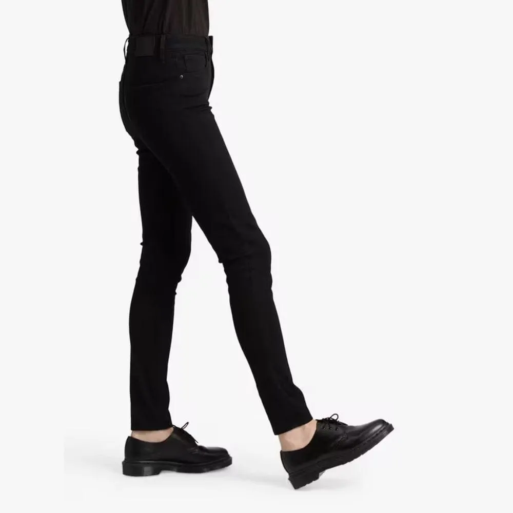 Levi's 721 High Rise Skinny Jeans In Long Shot Black 32leg