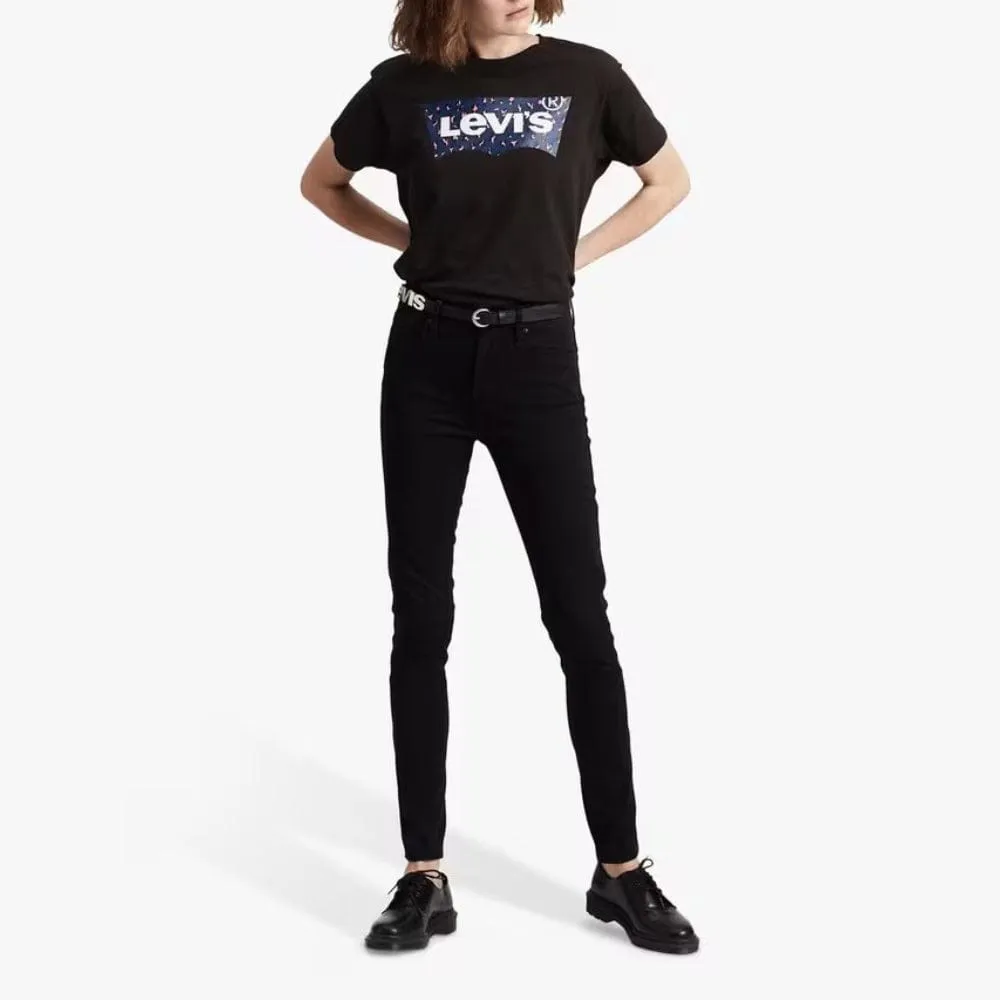 Levi's 721 High Rise Skinny Jeans In Long Shot Black 32leg