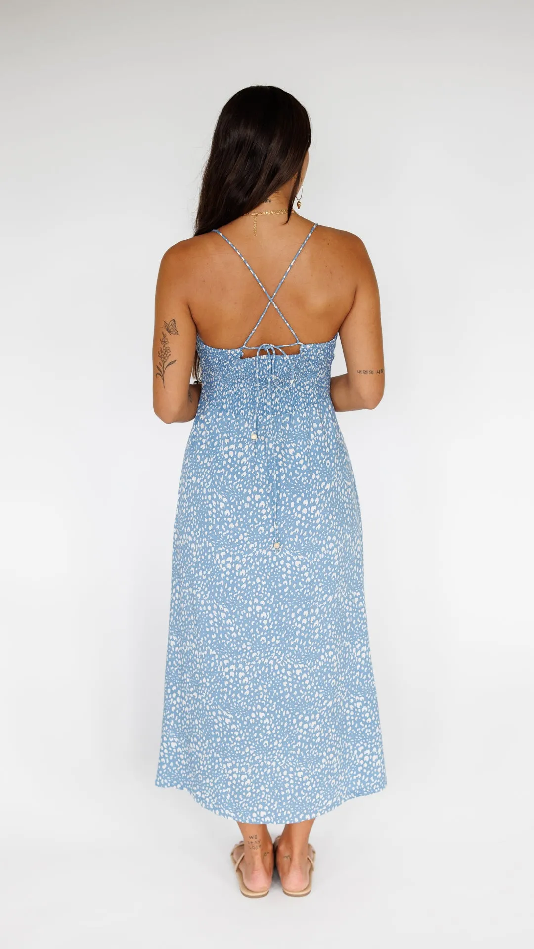 Lorena Dress / Speckled Sky
