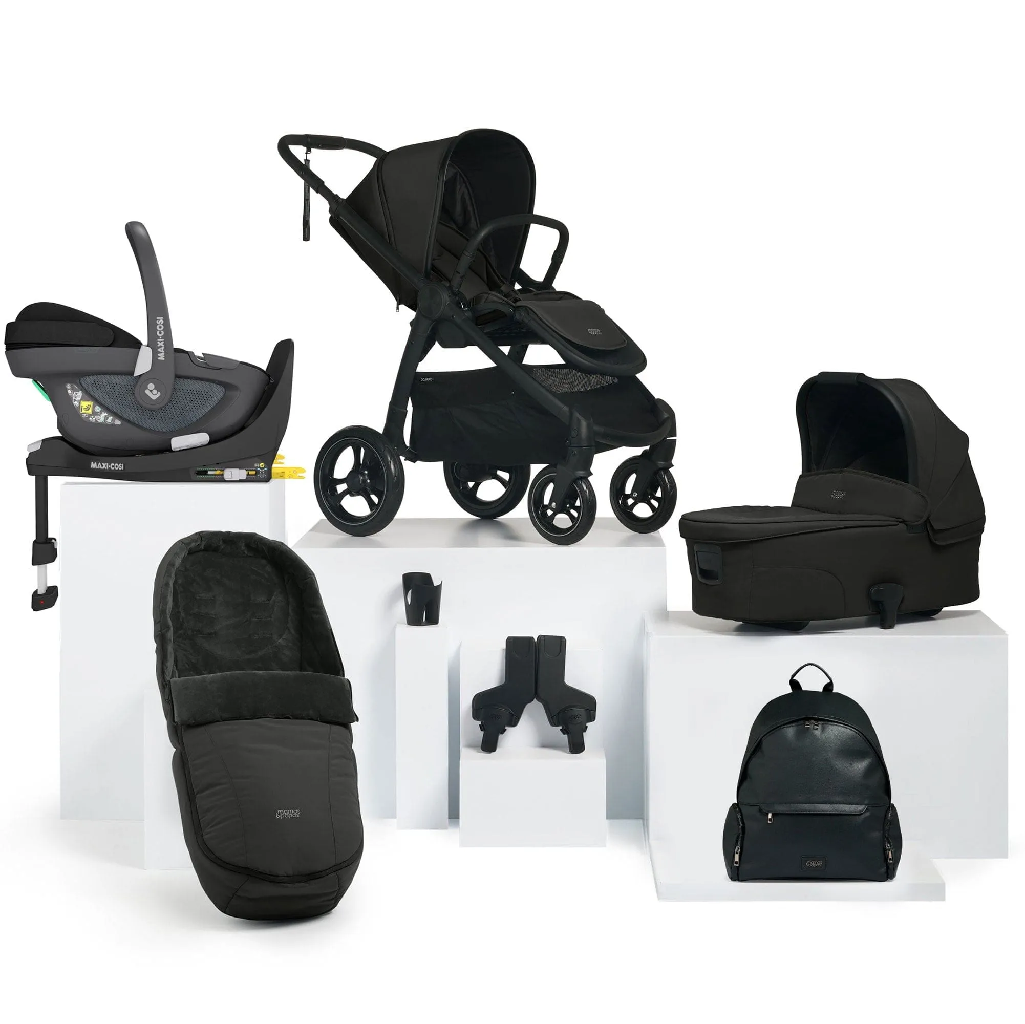 Mamas & Papas Ocarro Complete 8-Piece Maxi Cosi Bundle in Jet