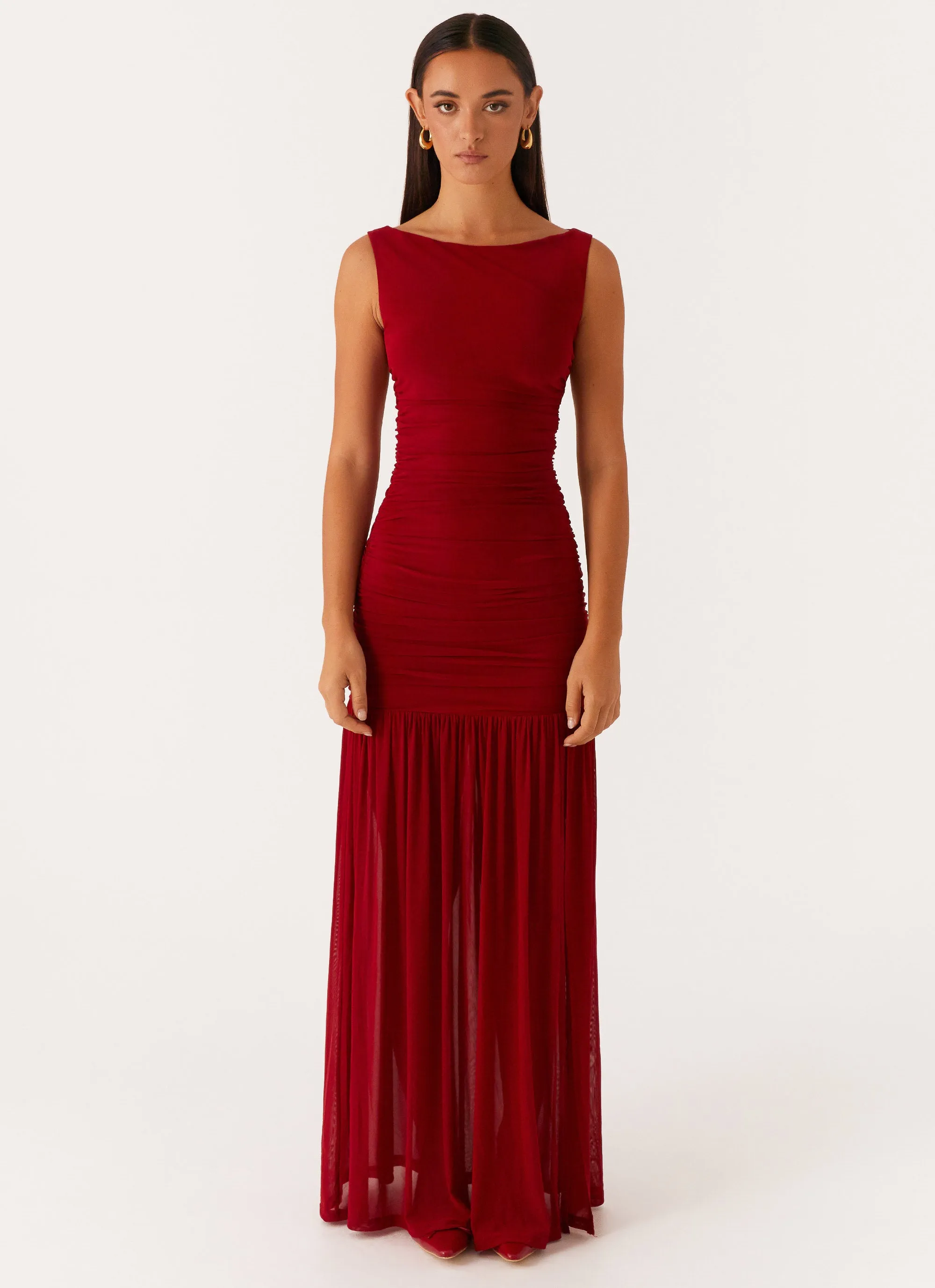 Manon Maxi Dress - Red