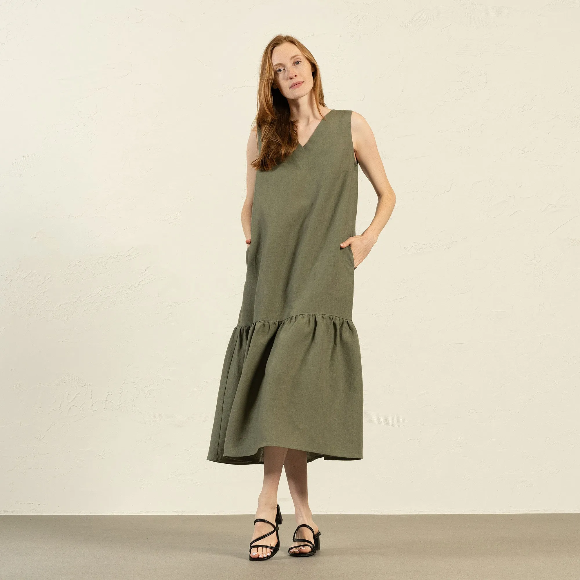 Maxi Dress Aurora Stone Green