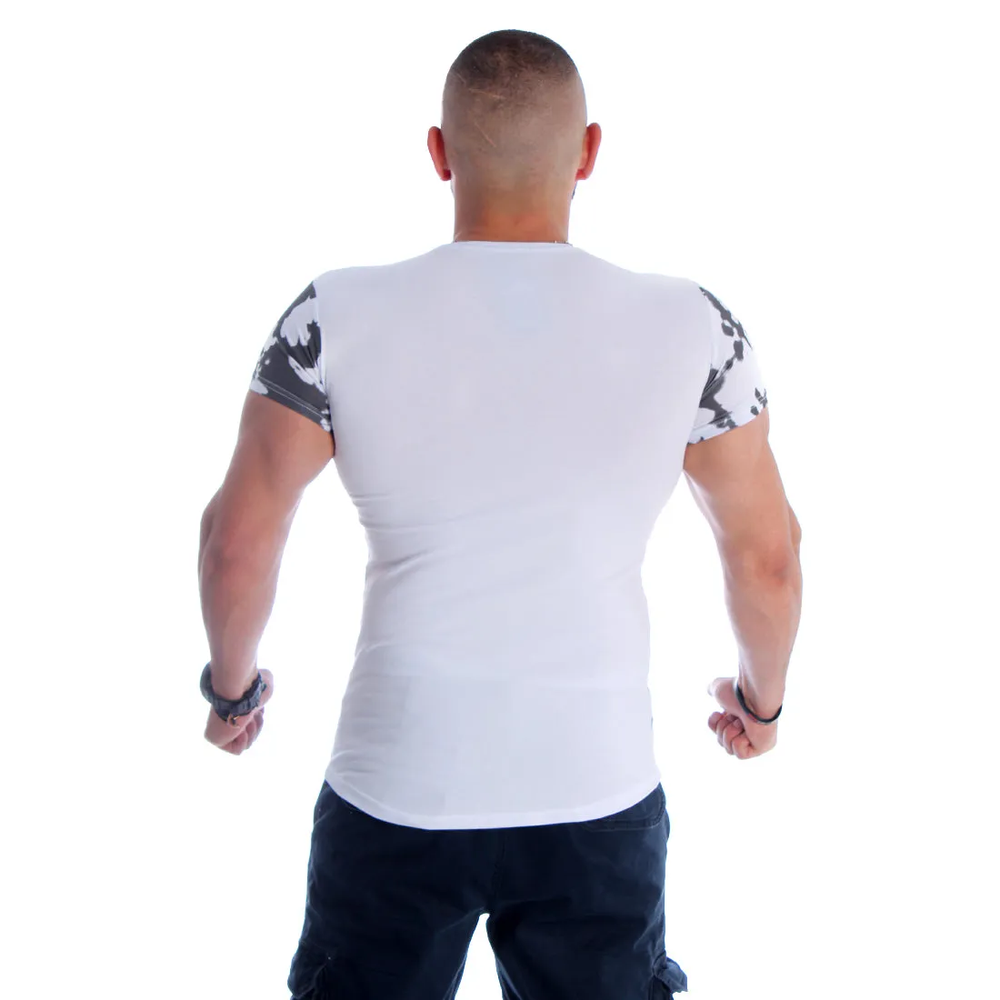 Men T-shirt- white / made in Turkey -3331