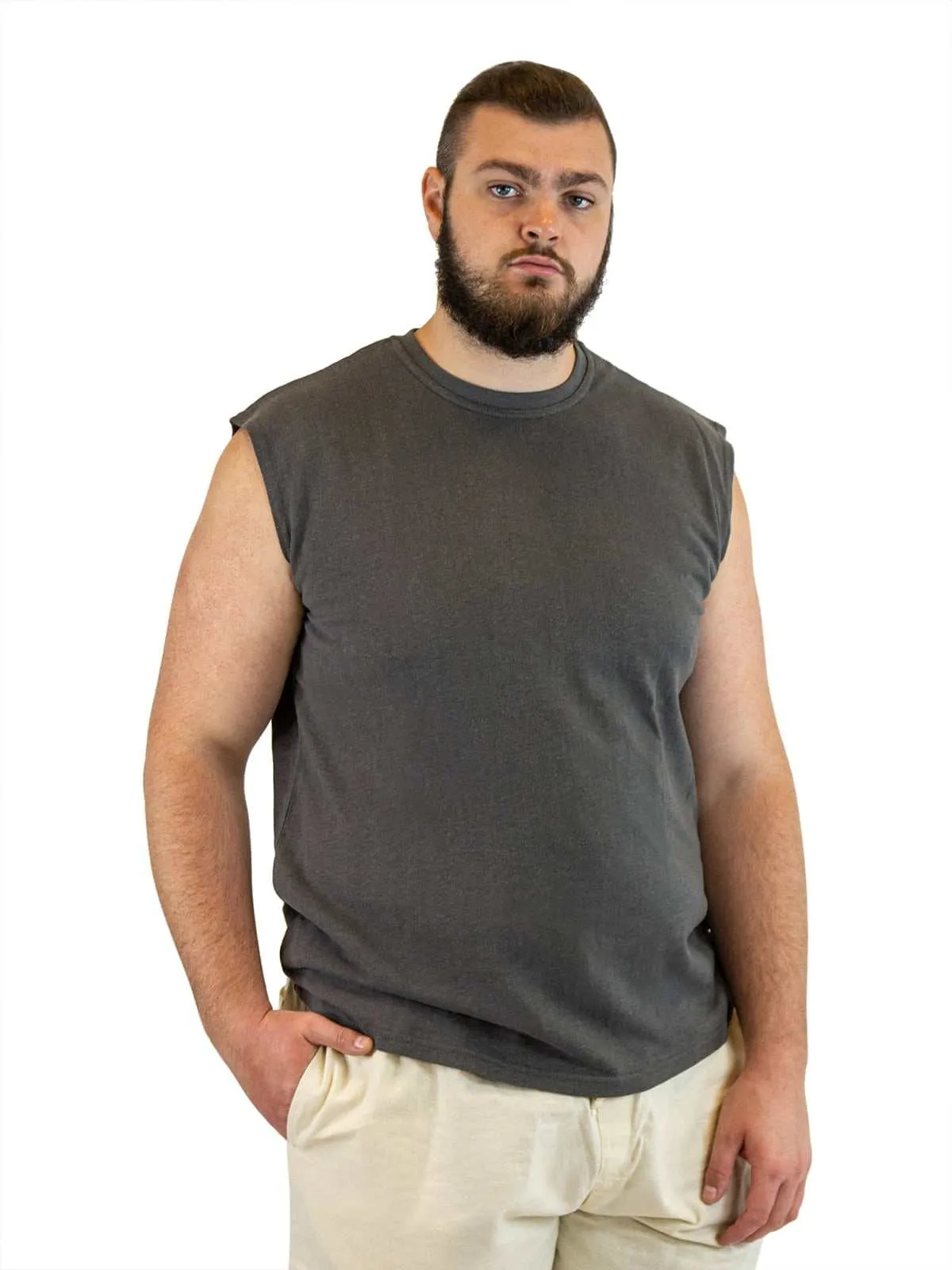 Mens Sleeveless Shirt | Hemp and Organic Cotton T-Shirt