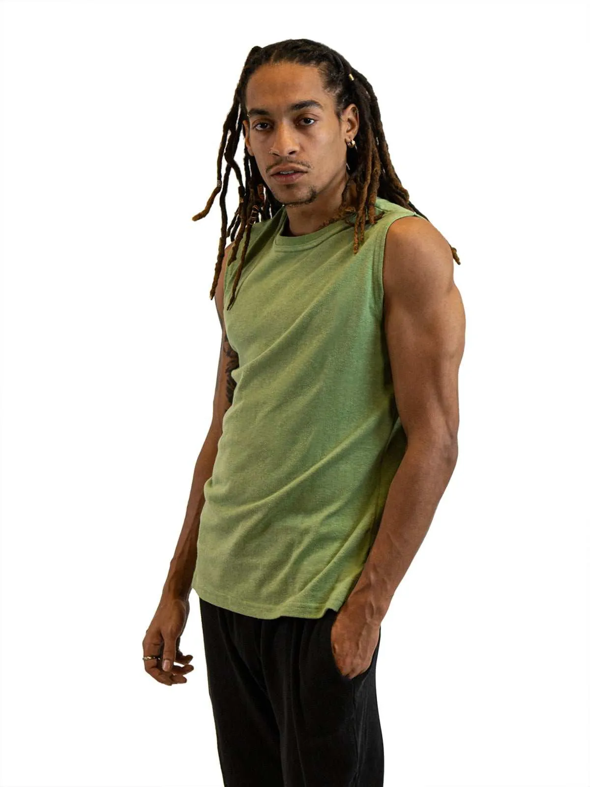 Mens Sleeveless Shirt | Hemp and Organic Cotton T-Shirt