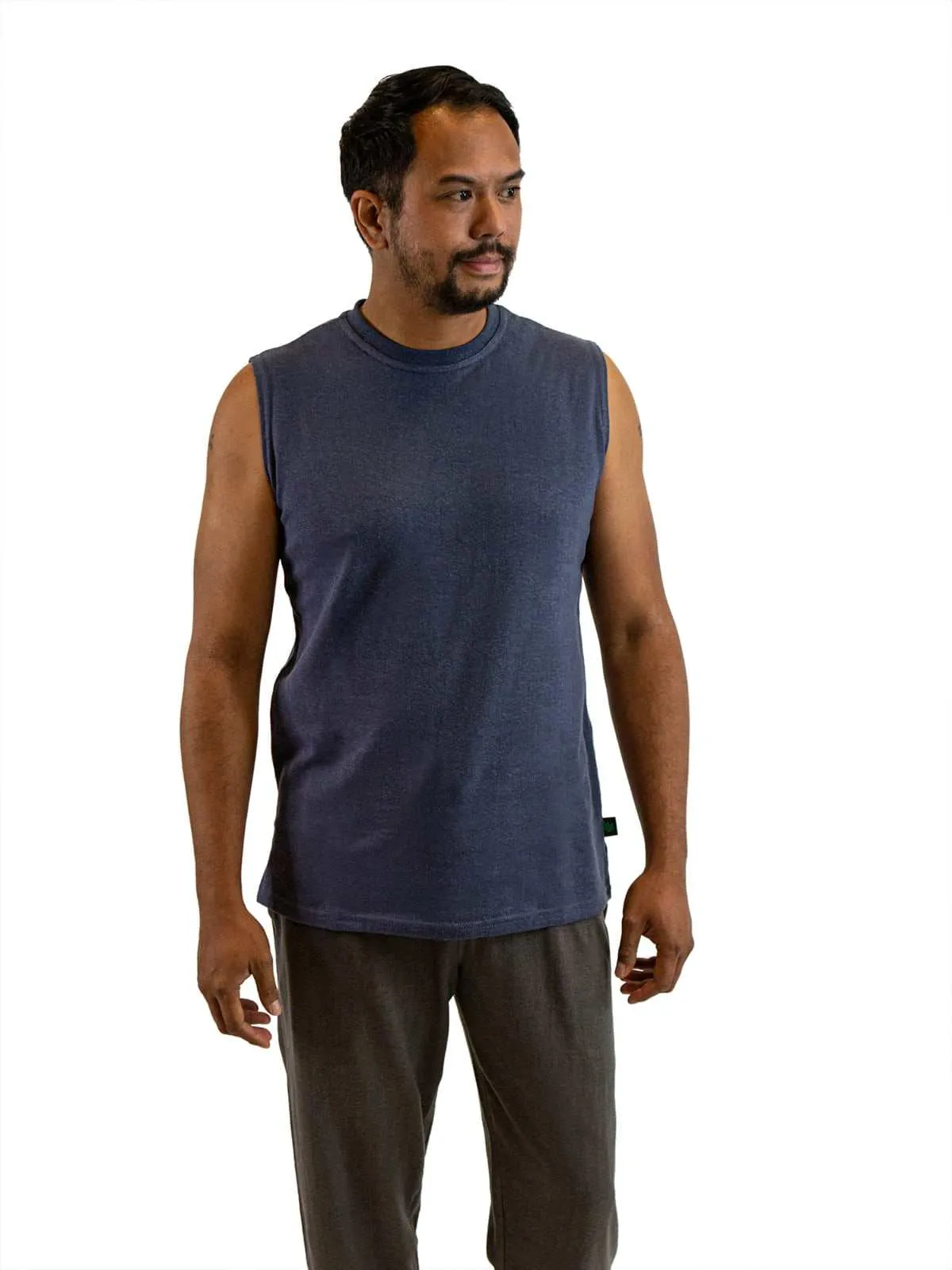 Mens Sleeveless Shirt | Hemp and Organic Cotton T-Shirt