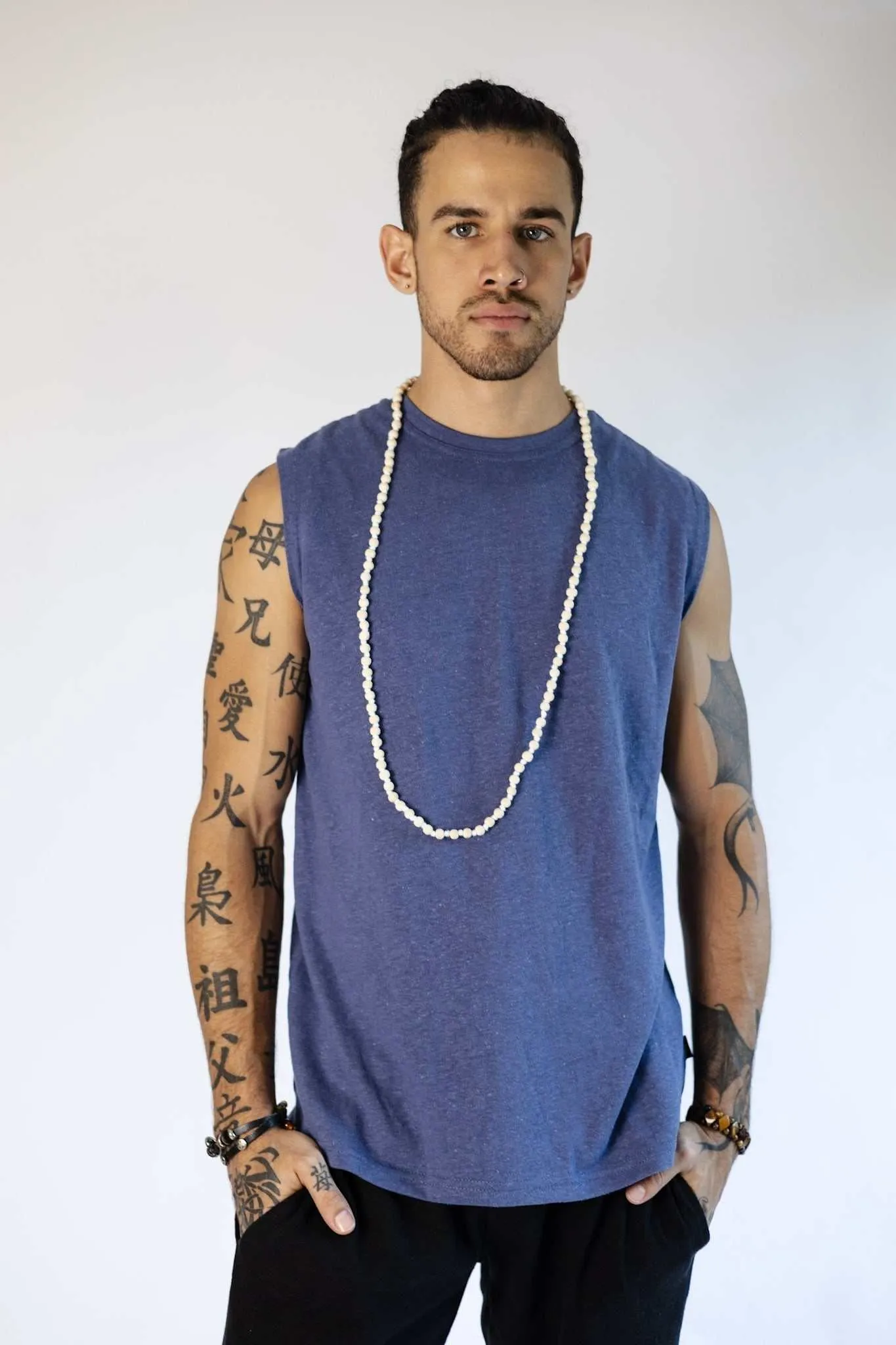 Mens Sleeveless Shirt | Hemp and Organic Cotton T-Shirt