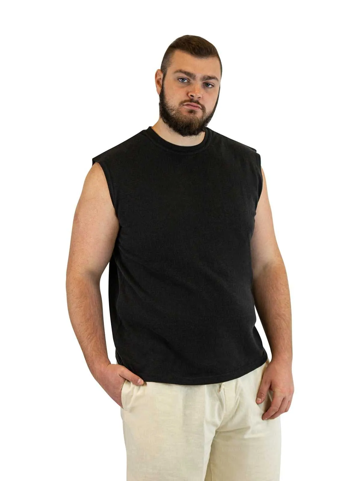 Mens Sleeveless Shirt | Hemp and Organic Cotton T-Shirt