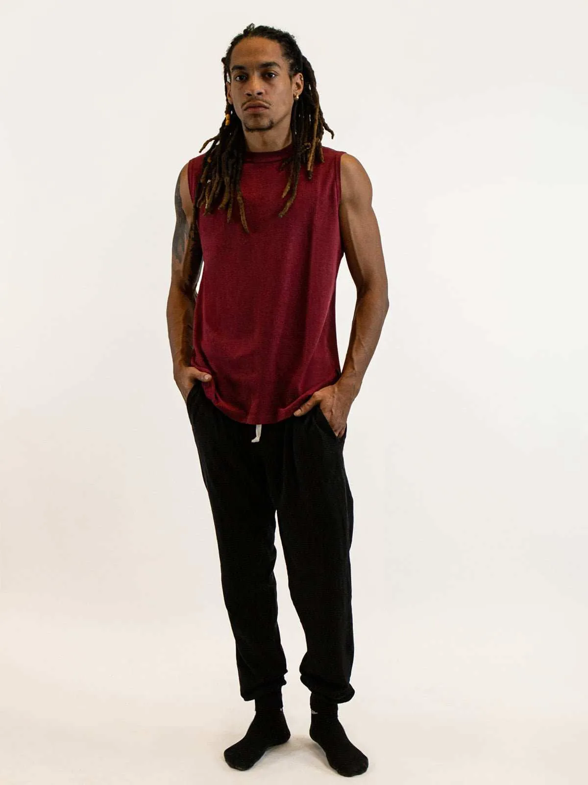 Mens Sleeveless Shirt | Hemp and Organic Cotton T-Shirt