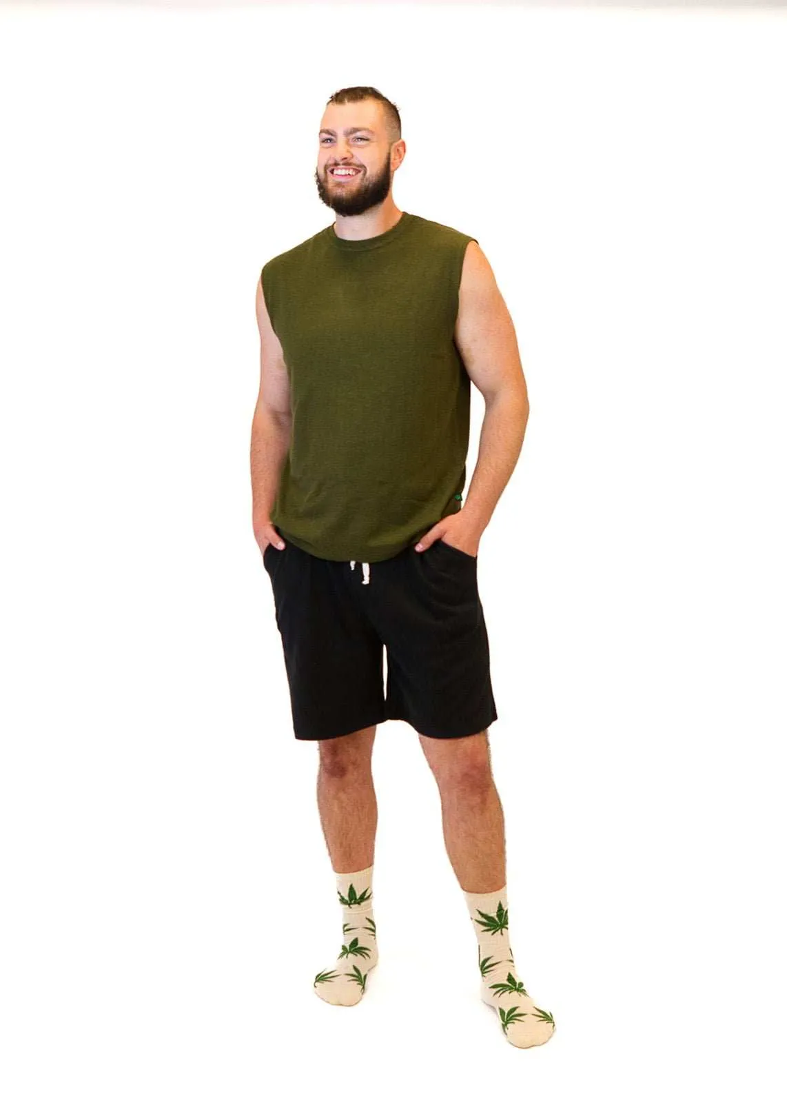 Mens Sleeveless Shirt | Hemp and Organic Cotton T-Shirt