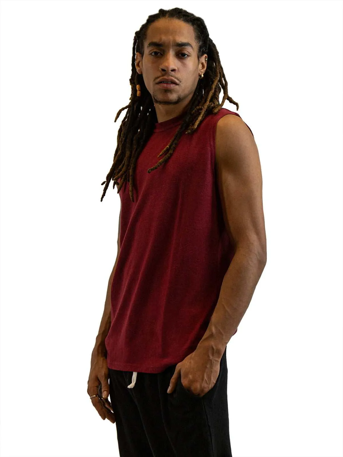 Mens Sleeveless Shirt | Hemp and Organic Cotton T-Shirt