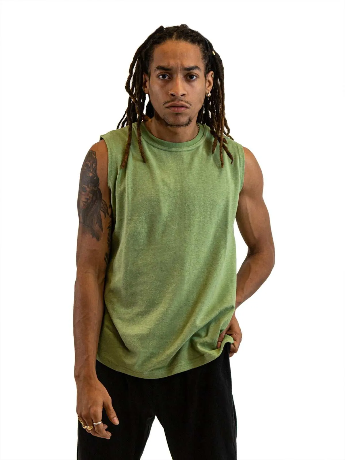 Mens Sleeveless Shirt | Hemp and Organic Cotton T-Shirt