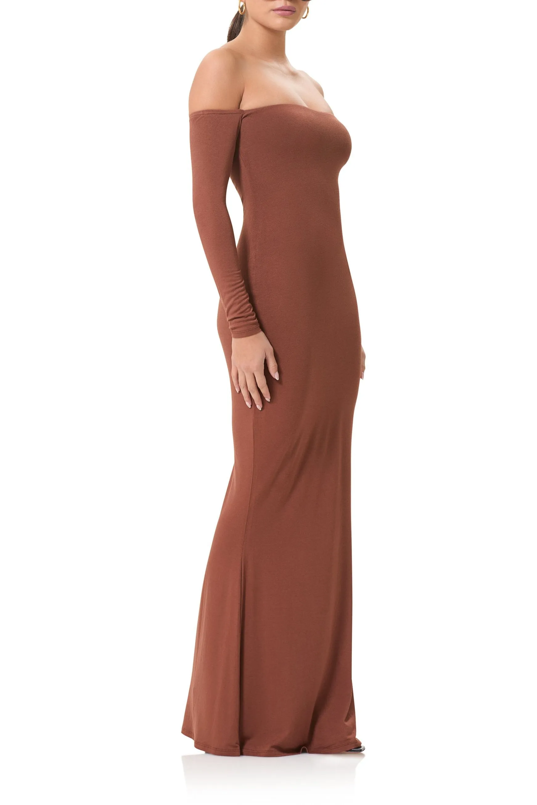Mickey Maxi Dress - Dark Clay