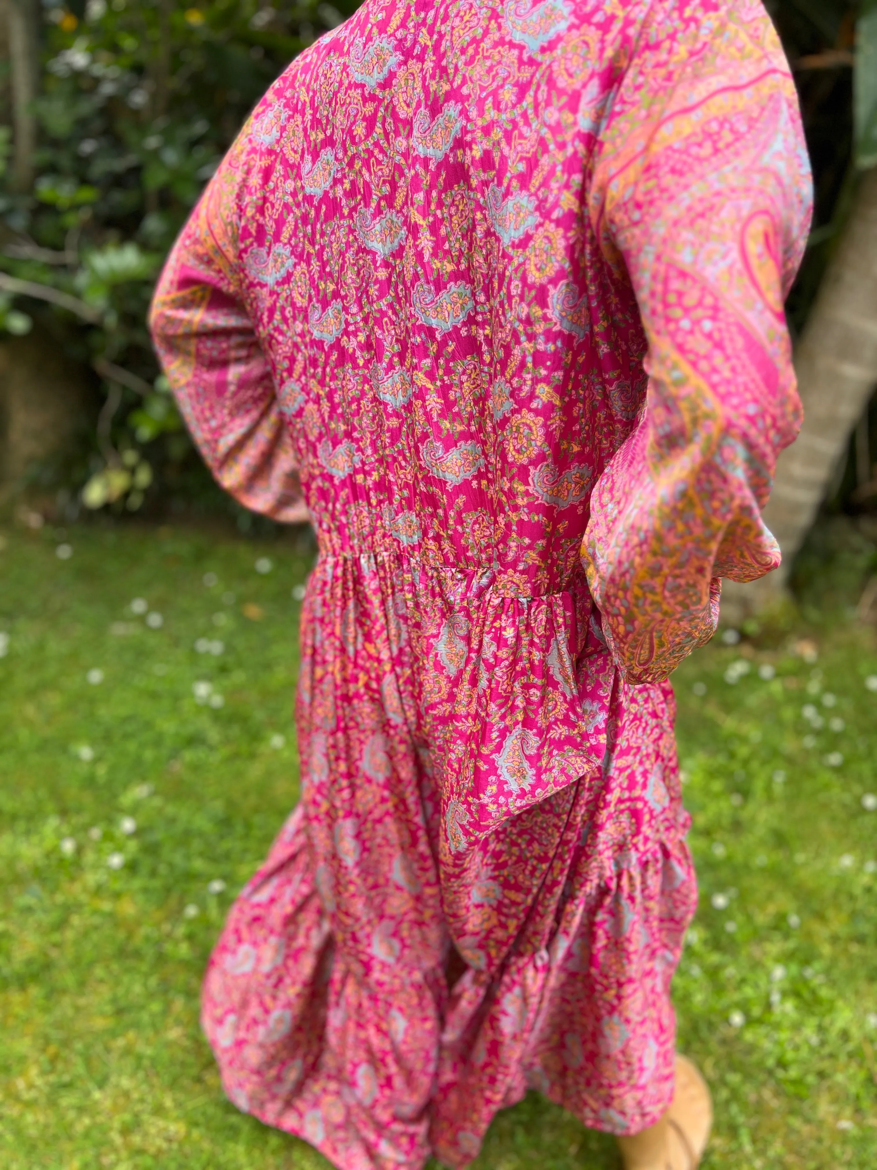 Moonlight Dress - Magenta Pink (M)