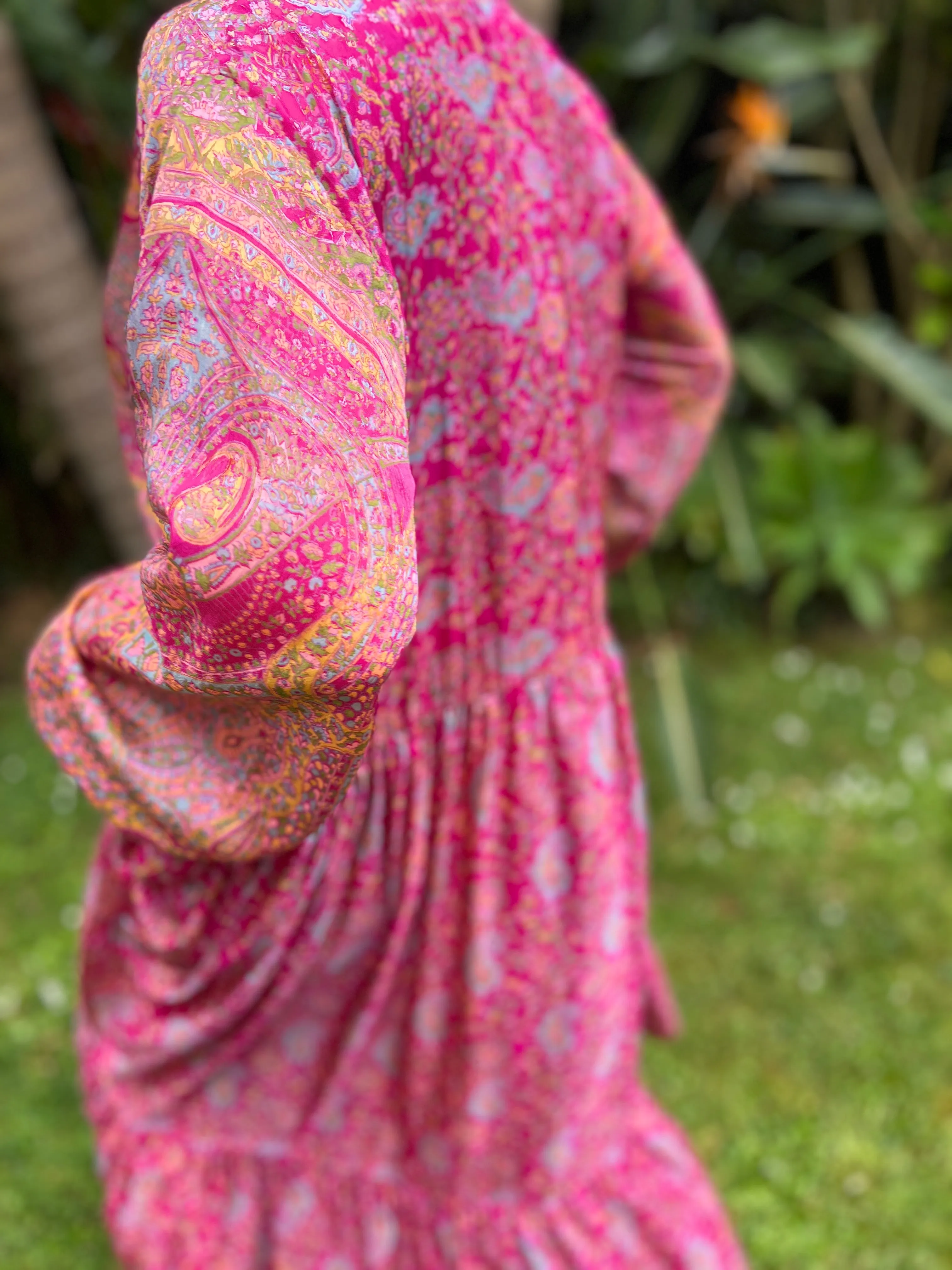 Moonlight Dress - Magenta Pink (M)