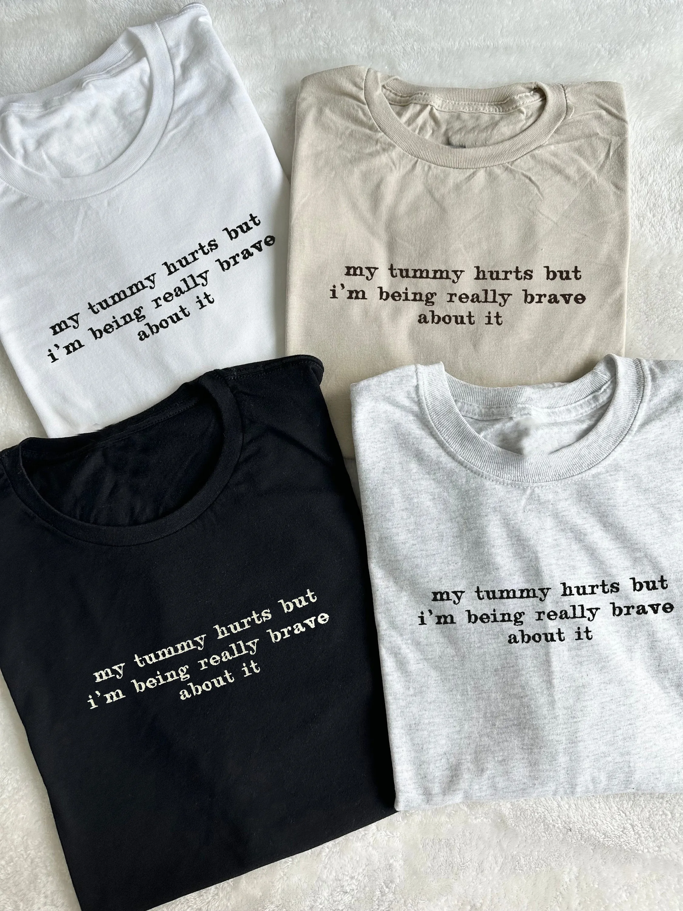 My Tummy Hurts Embroidered Sweatshirt