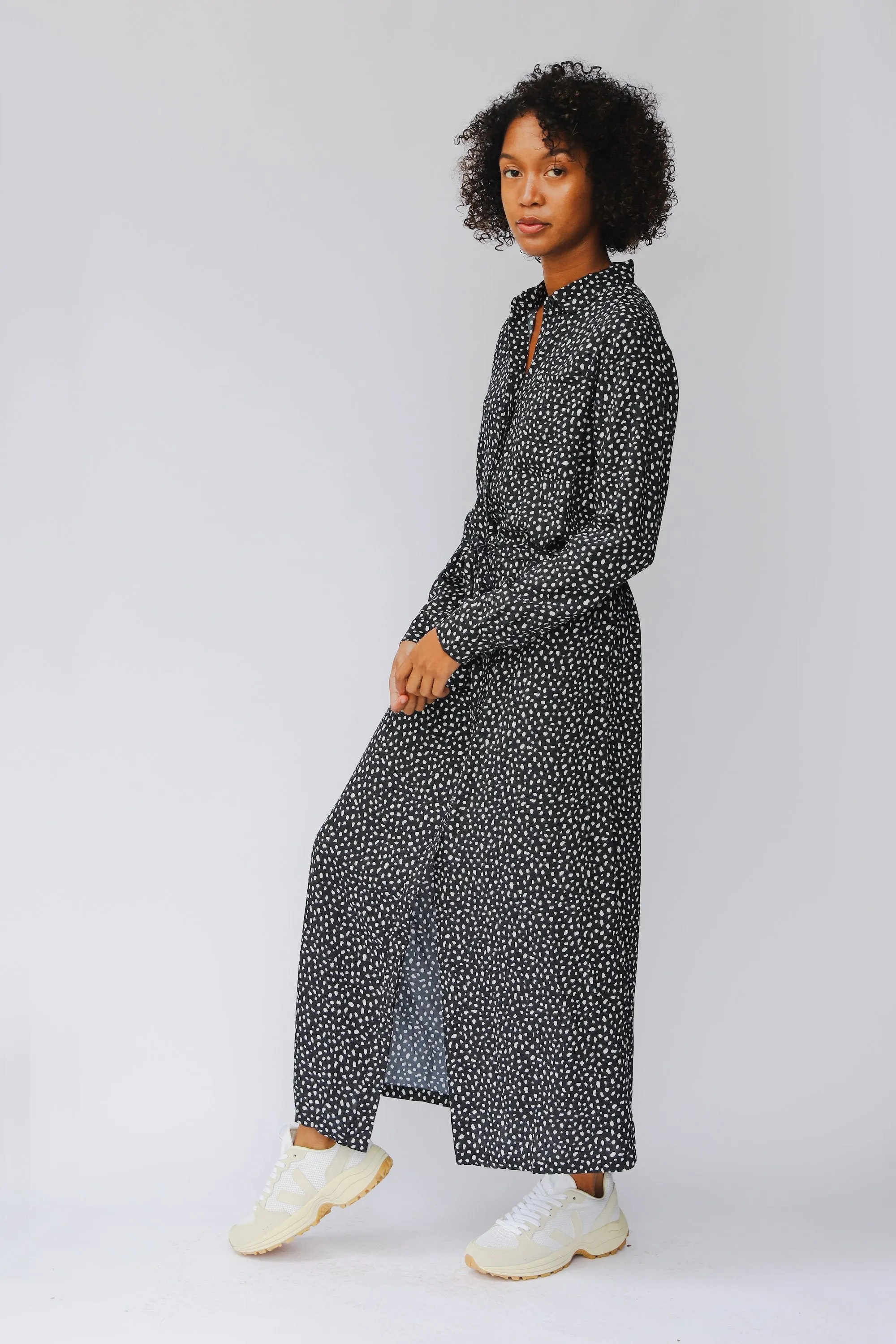 nalini maxi dress animal dot