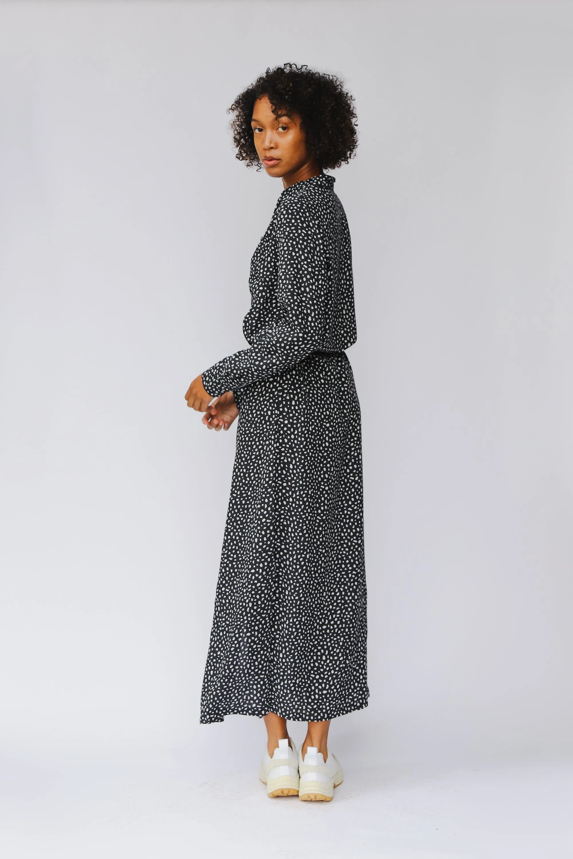 nalini maxi dress animal dot