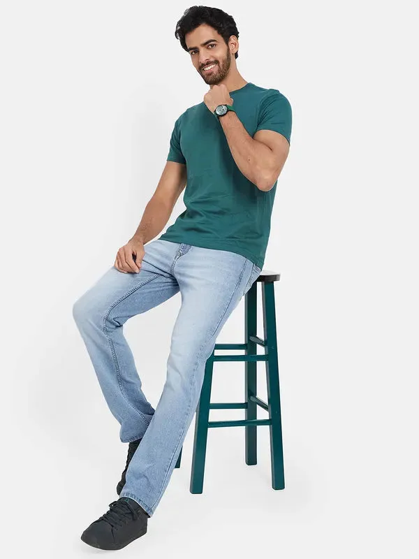 Octave Men Straight Fit Heavy Fade Comfort Jeans