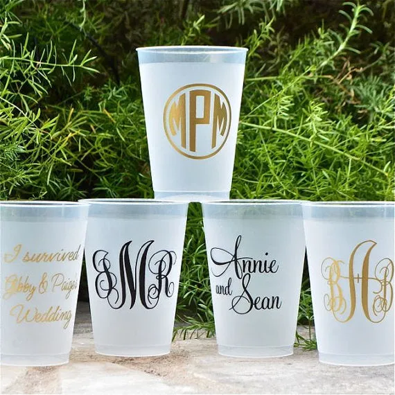 Personalized Frost Flex Shatterproof Party Cups