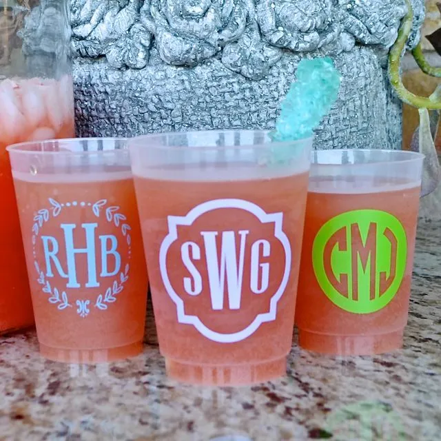 Personalized State Pride Frosted Plastic Cups