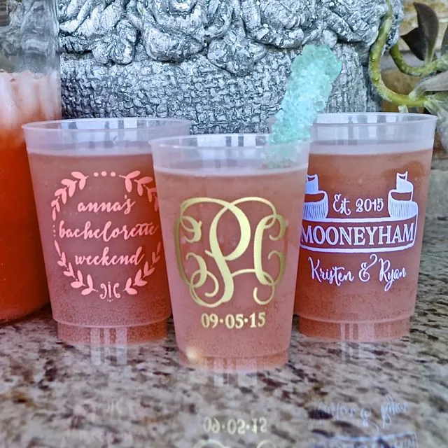 Personalized State Pride Frosted Plastic Cups
