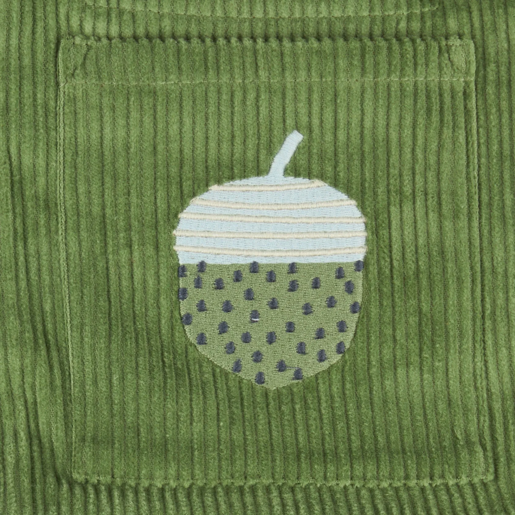 Pigeon organics - Green cord pinafore dress