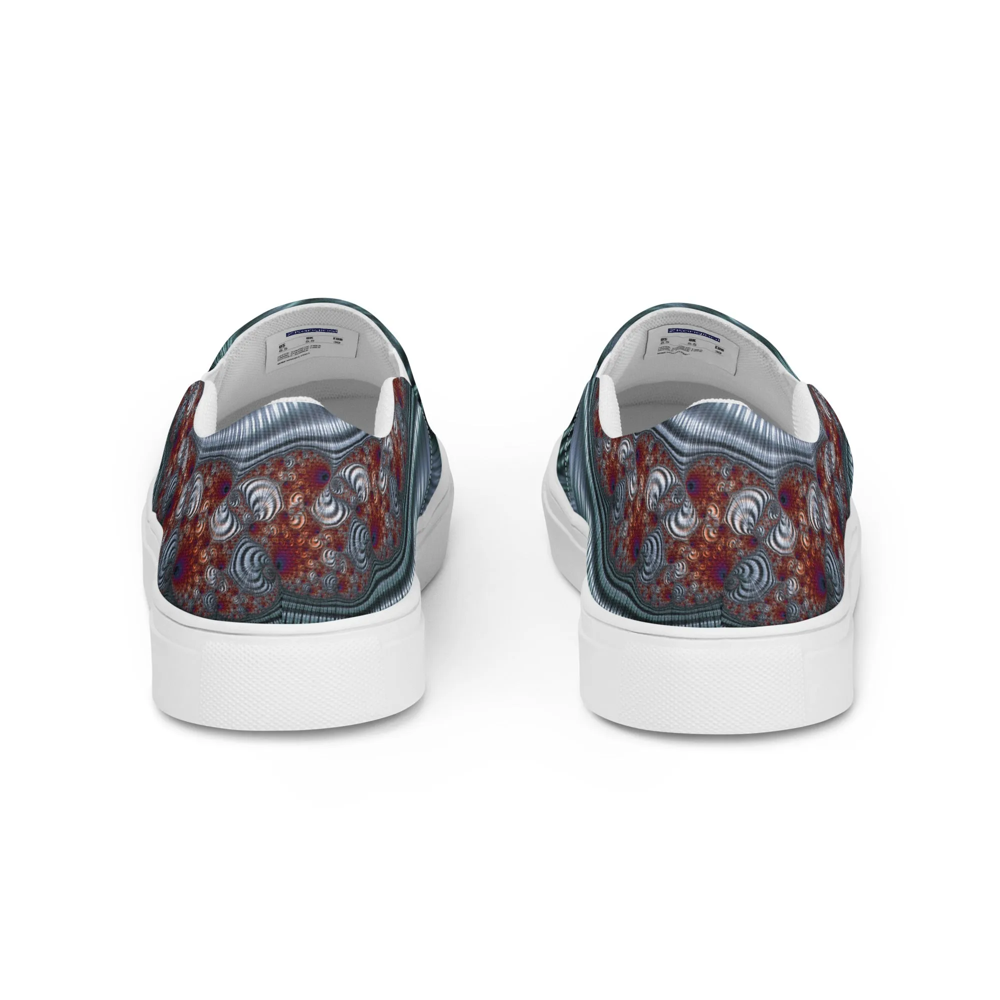 "Fractal Seashell" Collection - Women’s Slip-on Canvas Shoes