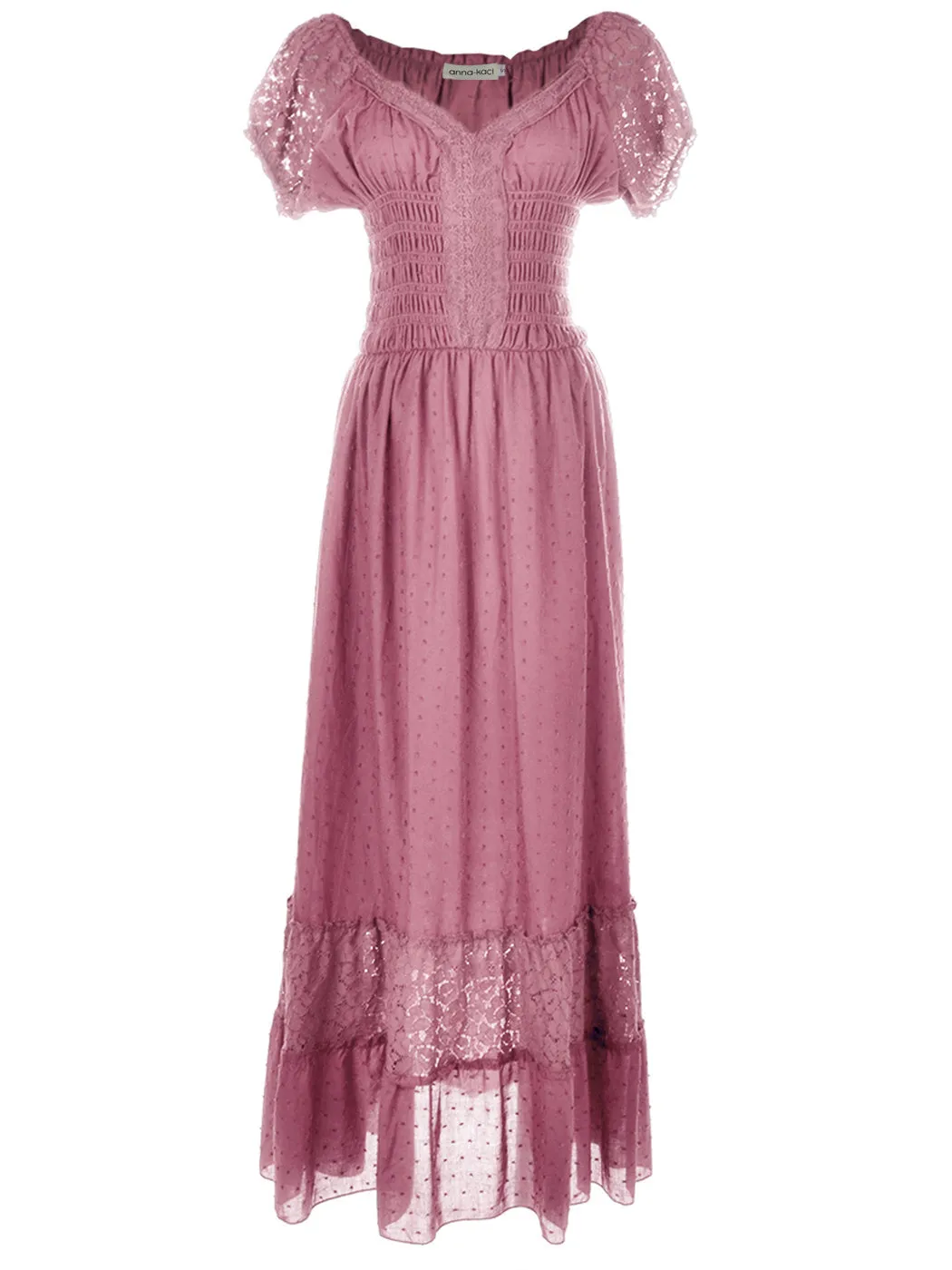 Renaissance Boho Lace Maxi Dress