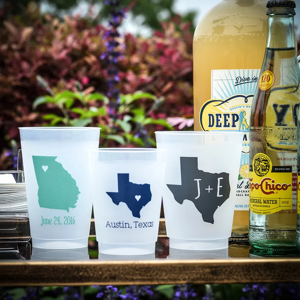 Shatterproof Southern Wedding Cups