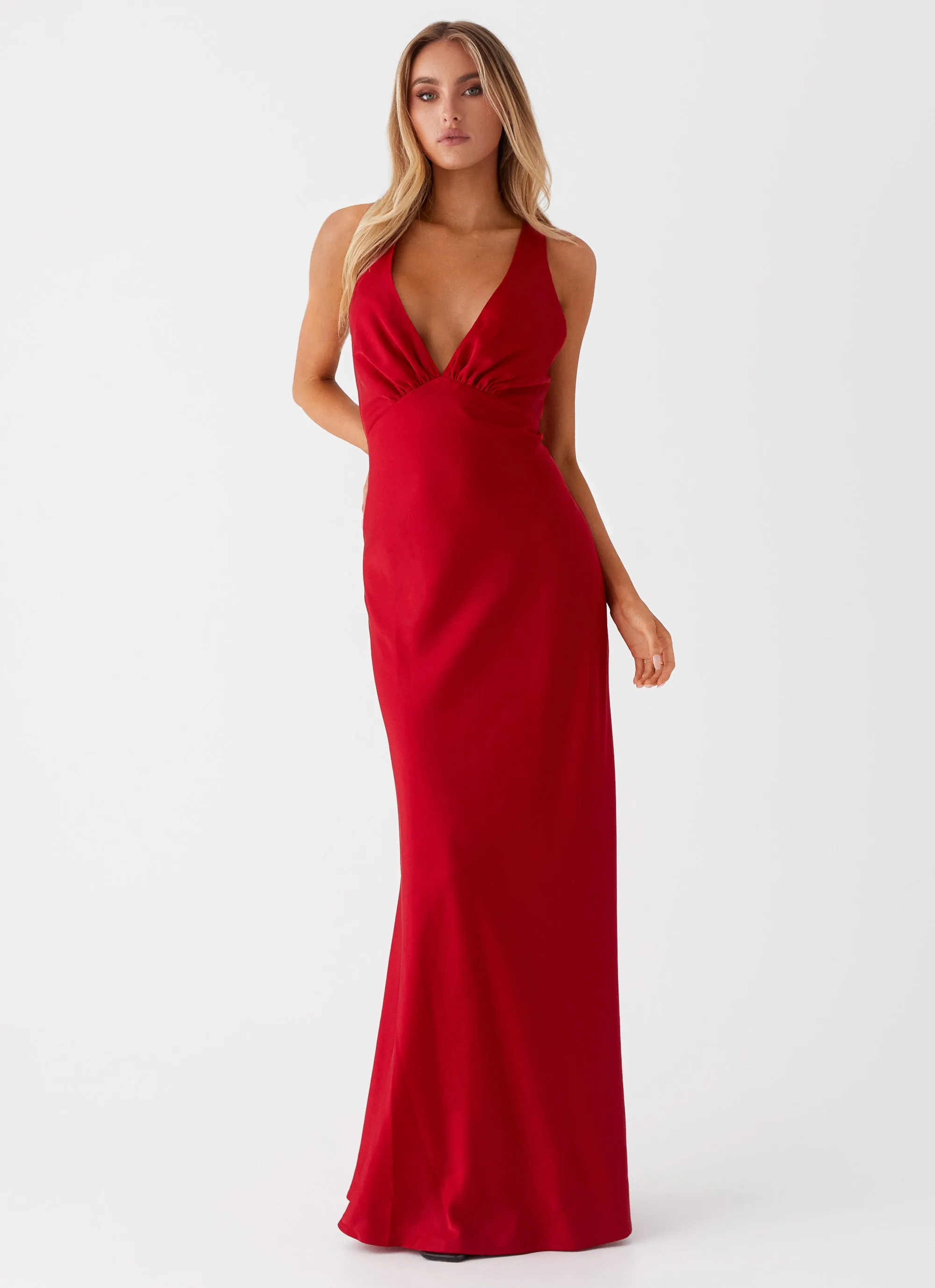 Slyvia Maxi Dress - Red