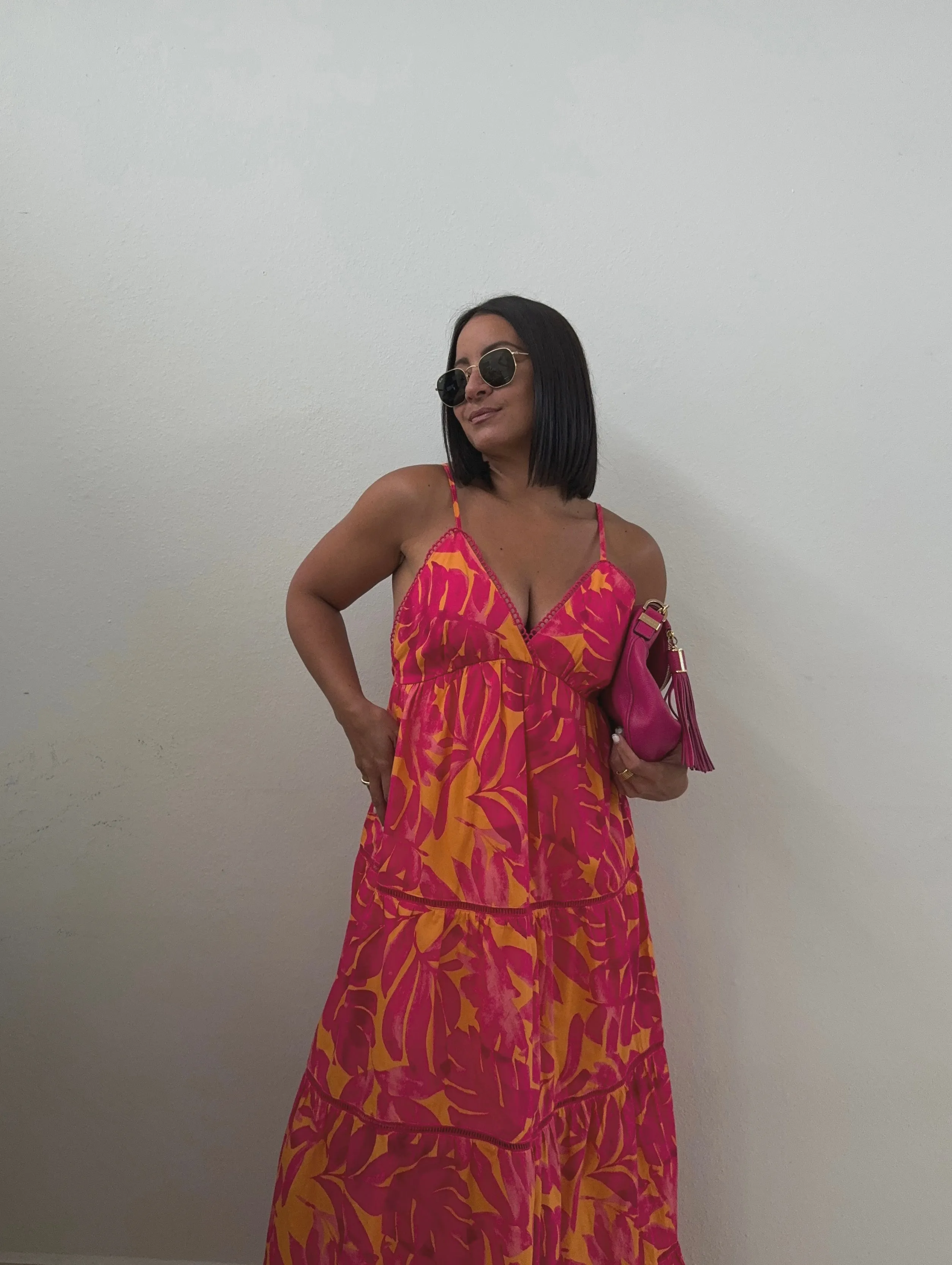 Sunset Fushia Maxi Dress