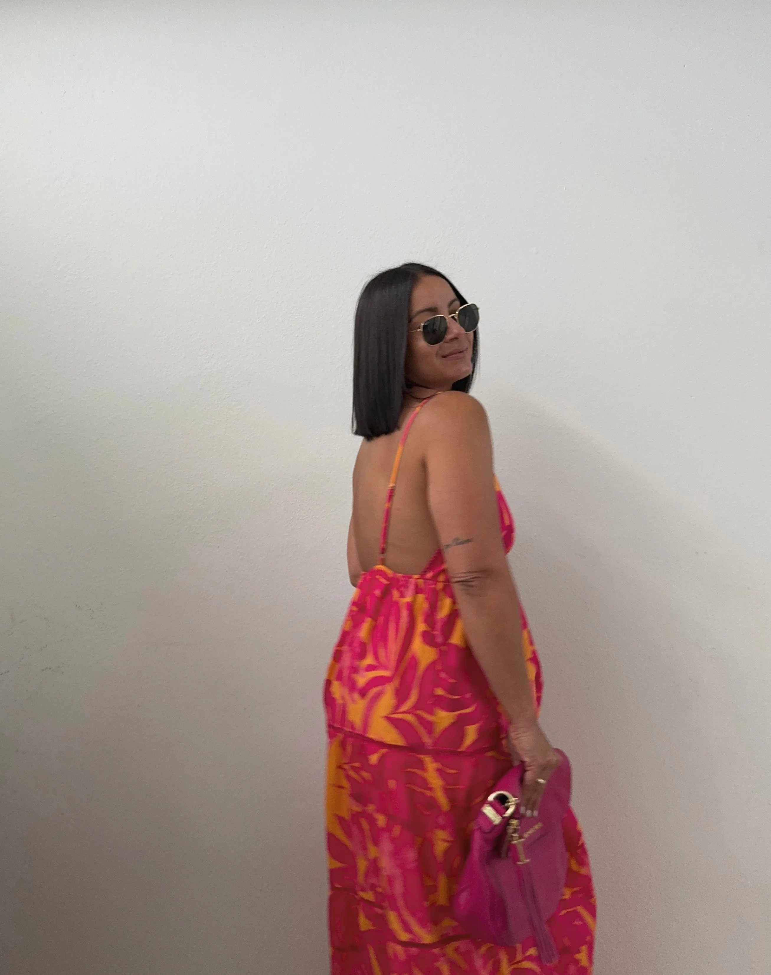 Sunset Fushia Maxi Dress