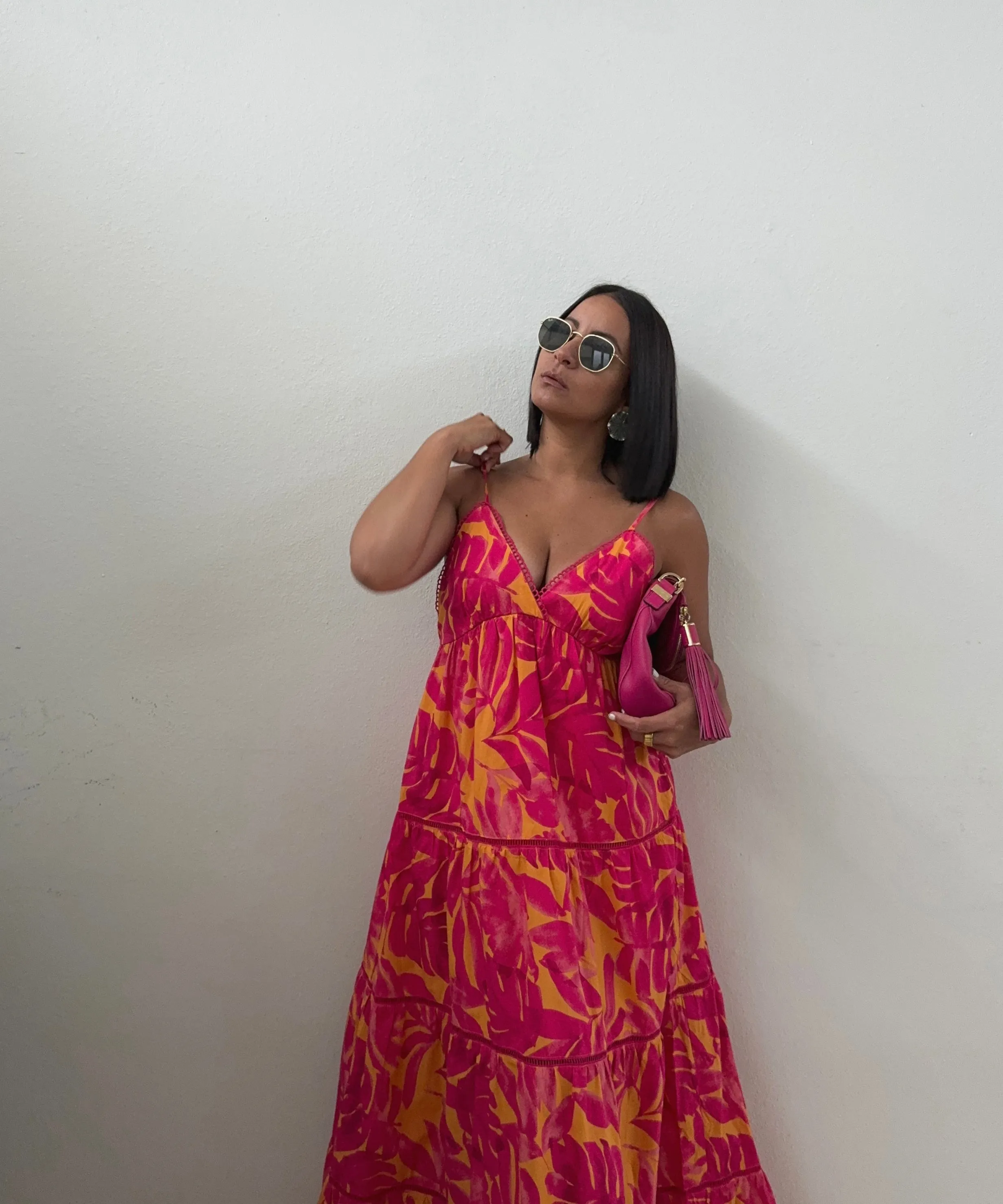 Sunset Fushia Maxi Dress