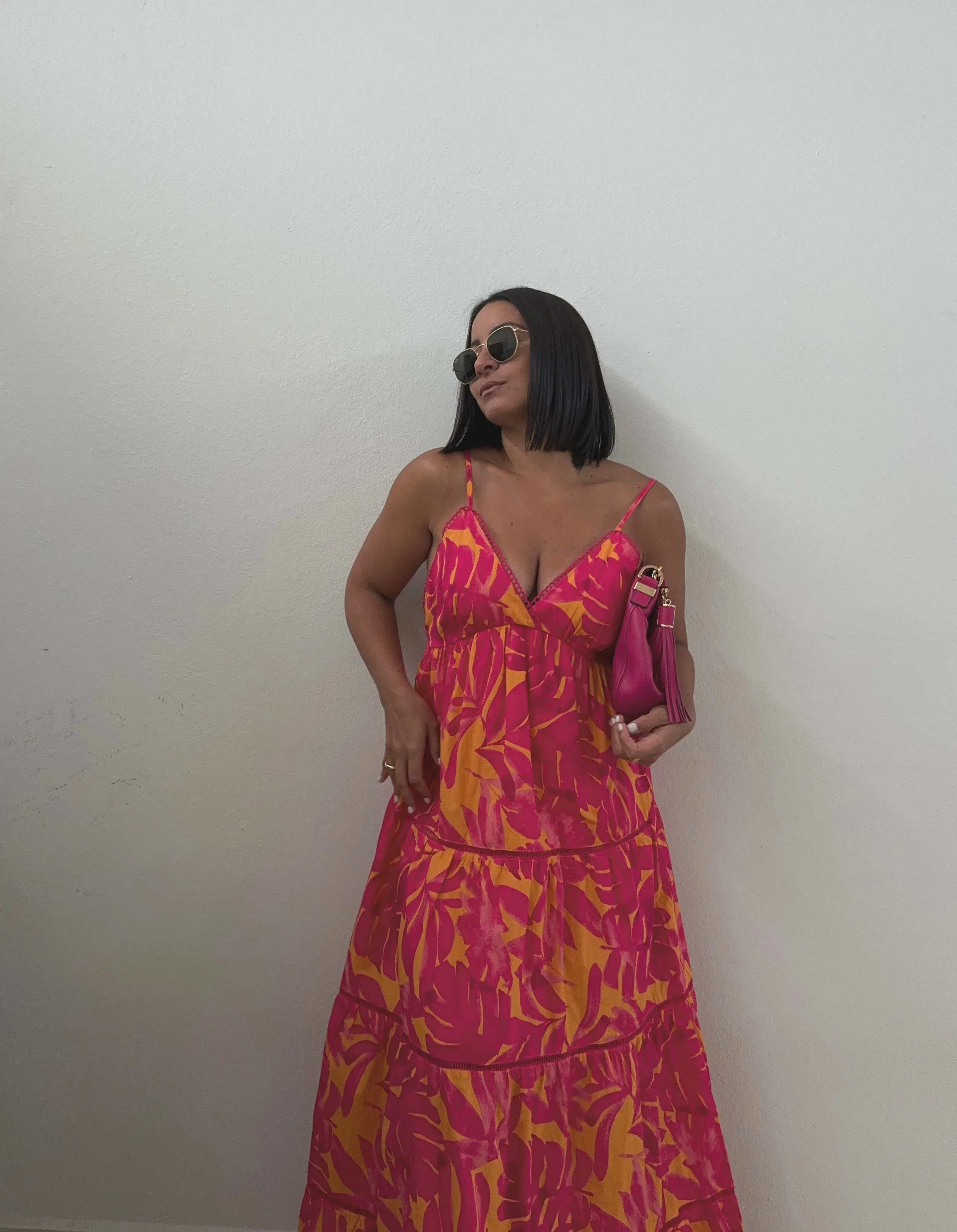 Sunset Fushia Maxi Dress