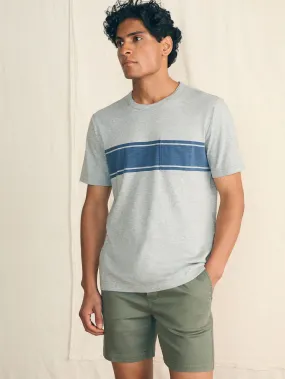 Surf Stripe Sunwashed Tee - Heather Grey