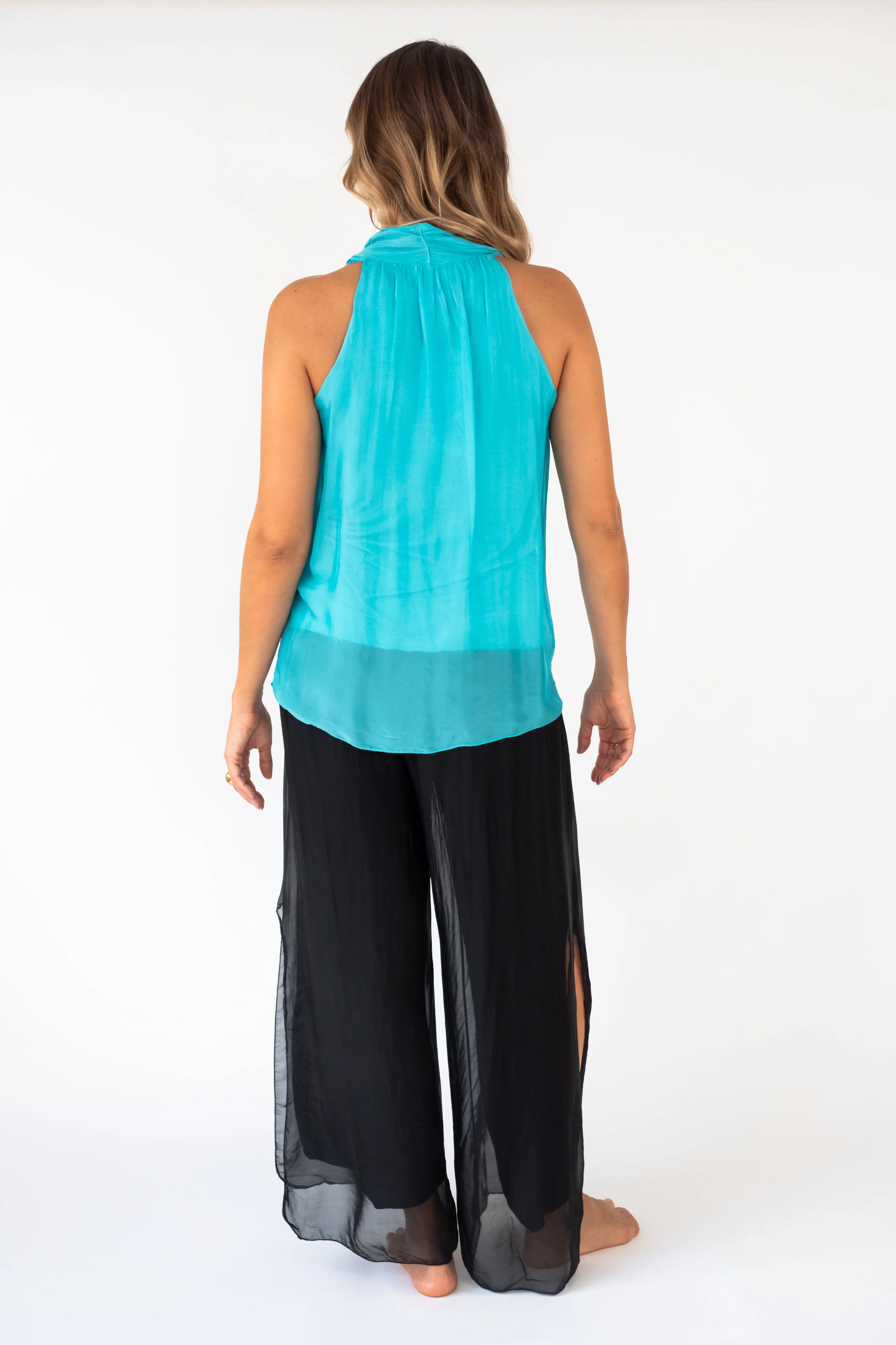 The Olinda sleeveless Silk Top