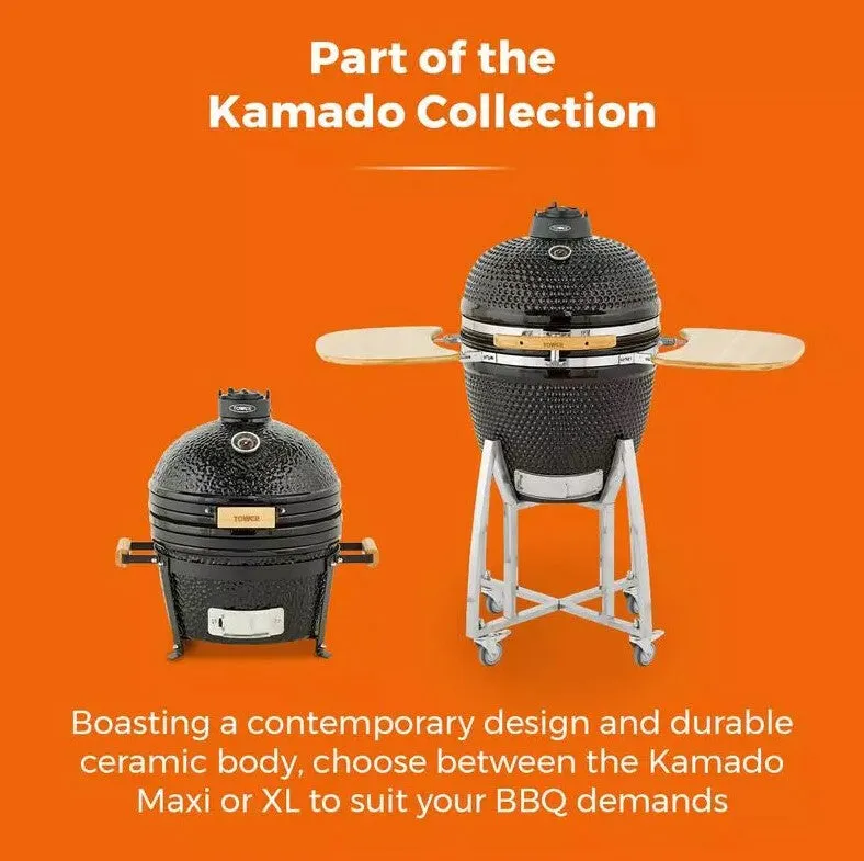 Tower Kamado Maxi Barbecue Barrel Charcoal (fuel) Black