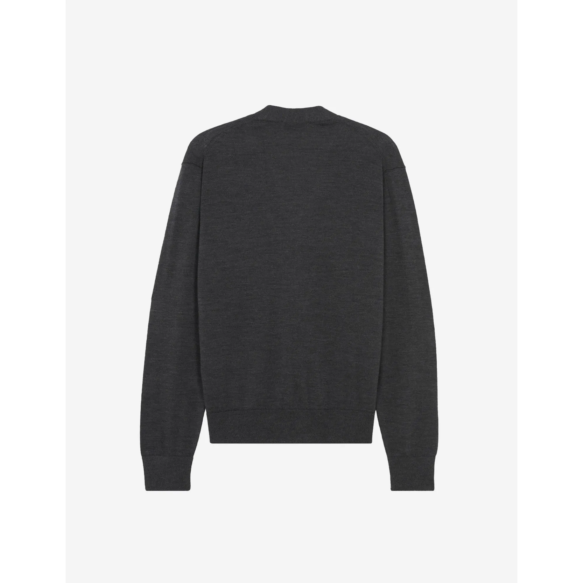Unisex Fox Head Patch Classic Cardigan - Anthracite Melange