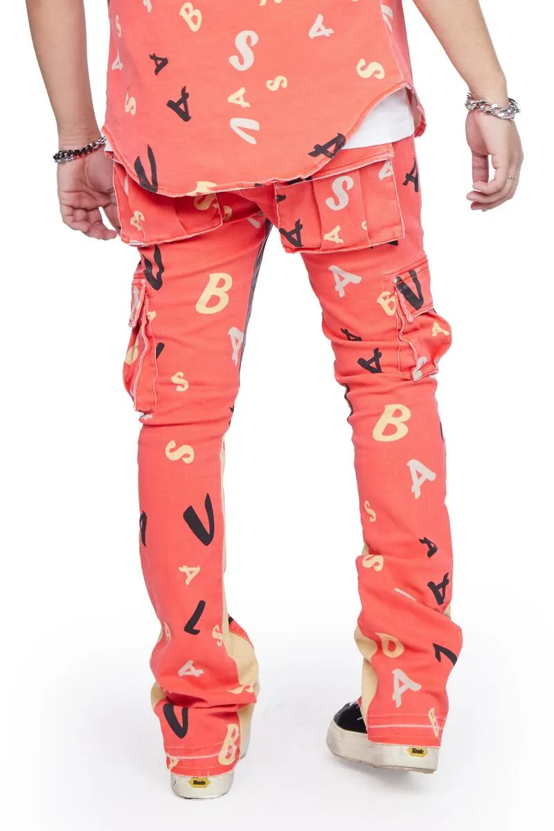 Valabasas PUZZLED DENIM STACKED (RED V CAMO)