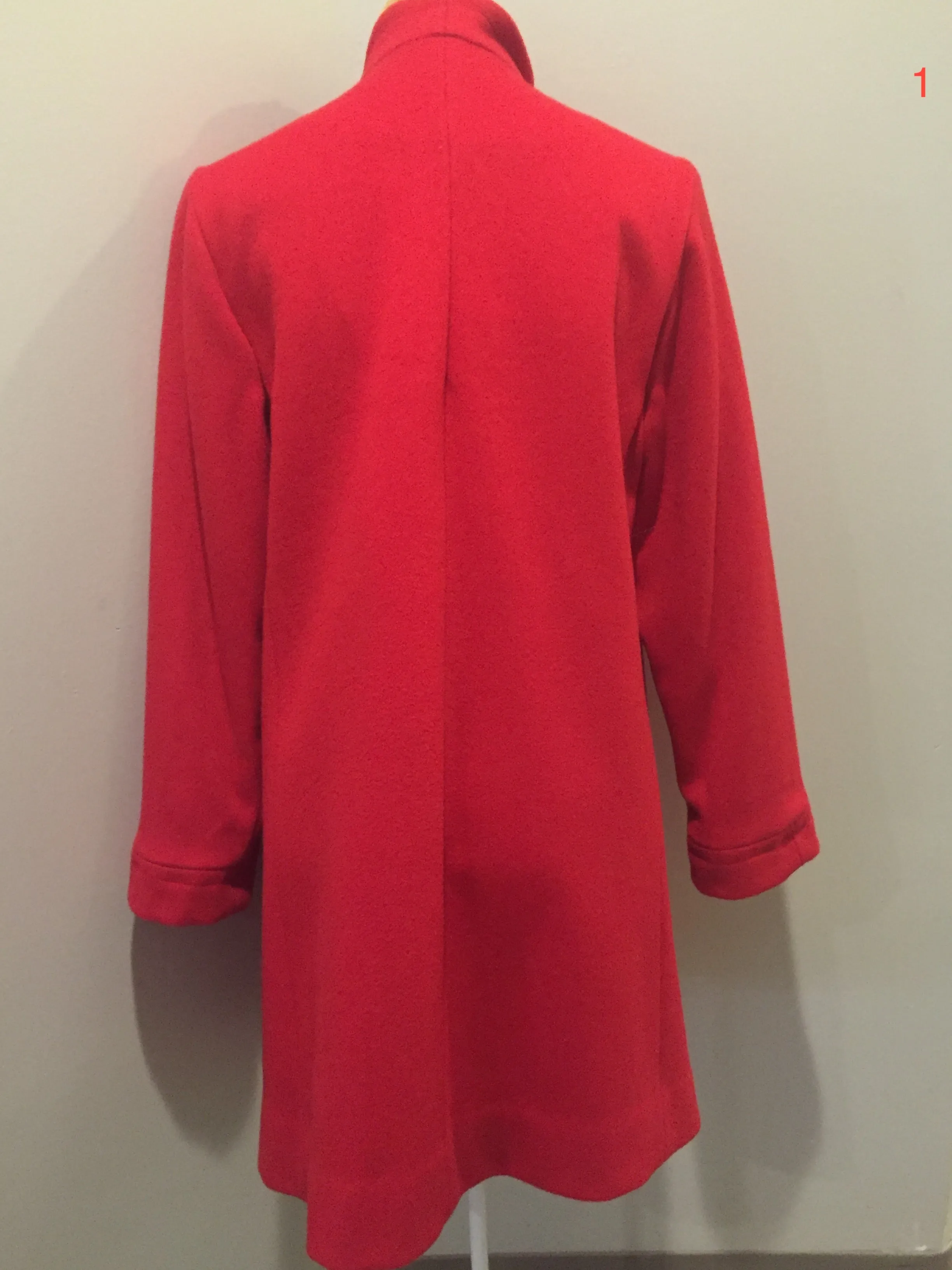 Vintage Electré Paris Red Car Coat, Made in Canada