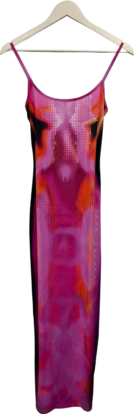 White Fox Pink Feeling The Heat Maxi Dress UK S