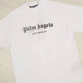 White Los Angeles Rhinestone T-Shirt