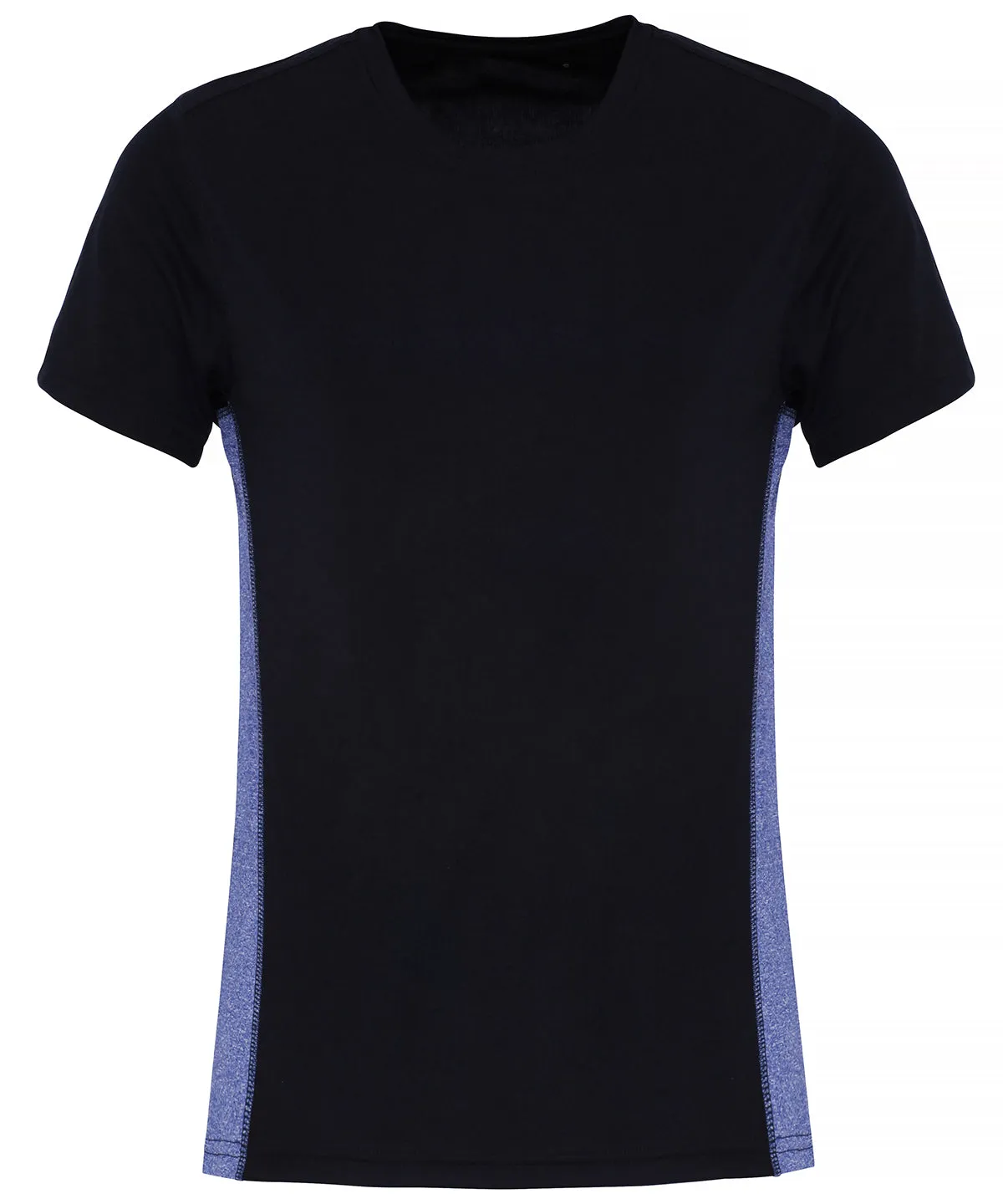 Womens TriDri® contrast panel performance t-shirt | French Navy/Blue Melange