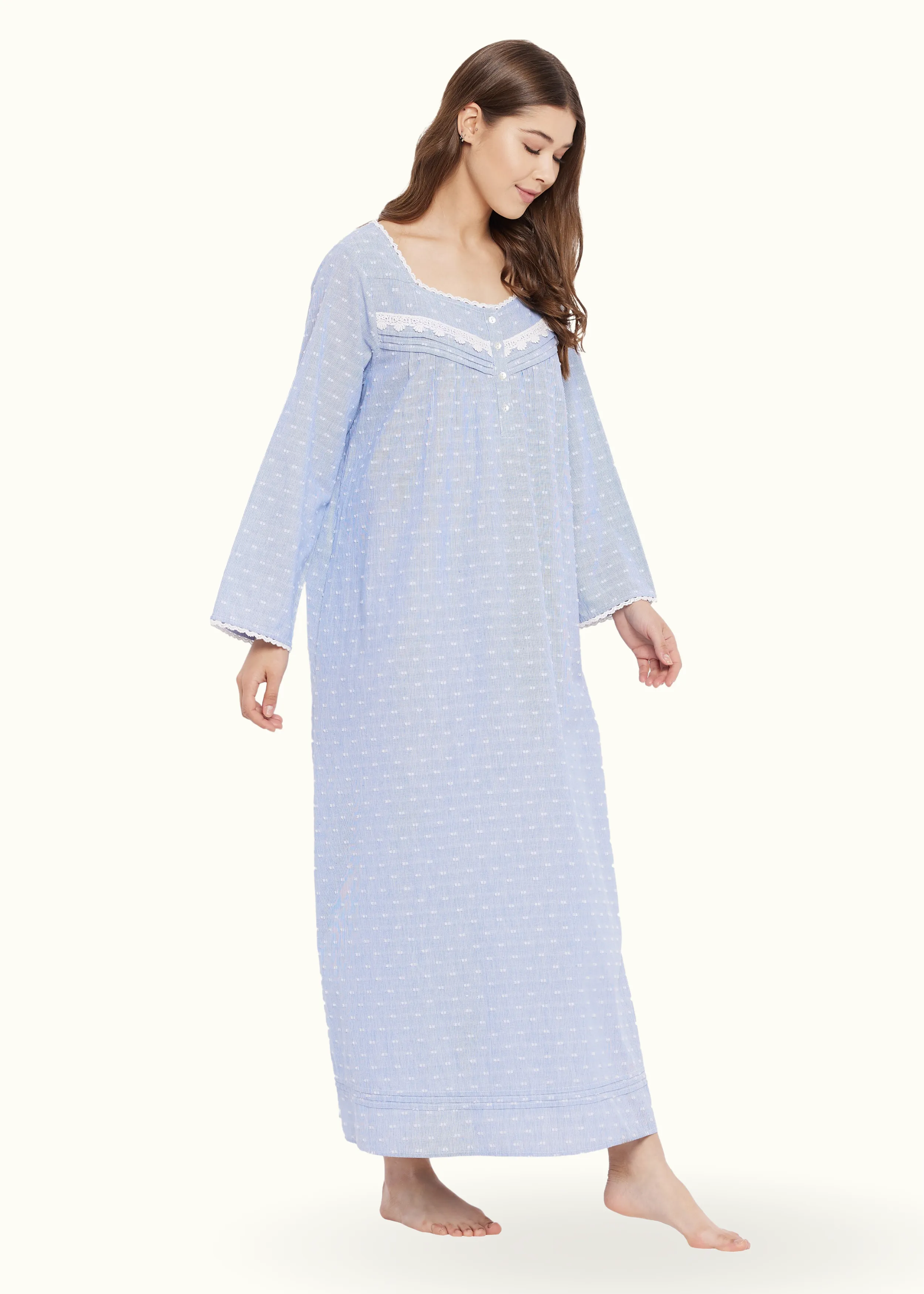 Zoey Cotton Lace Maxi Dress Gown