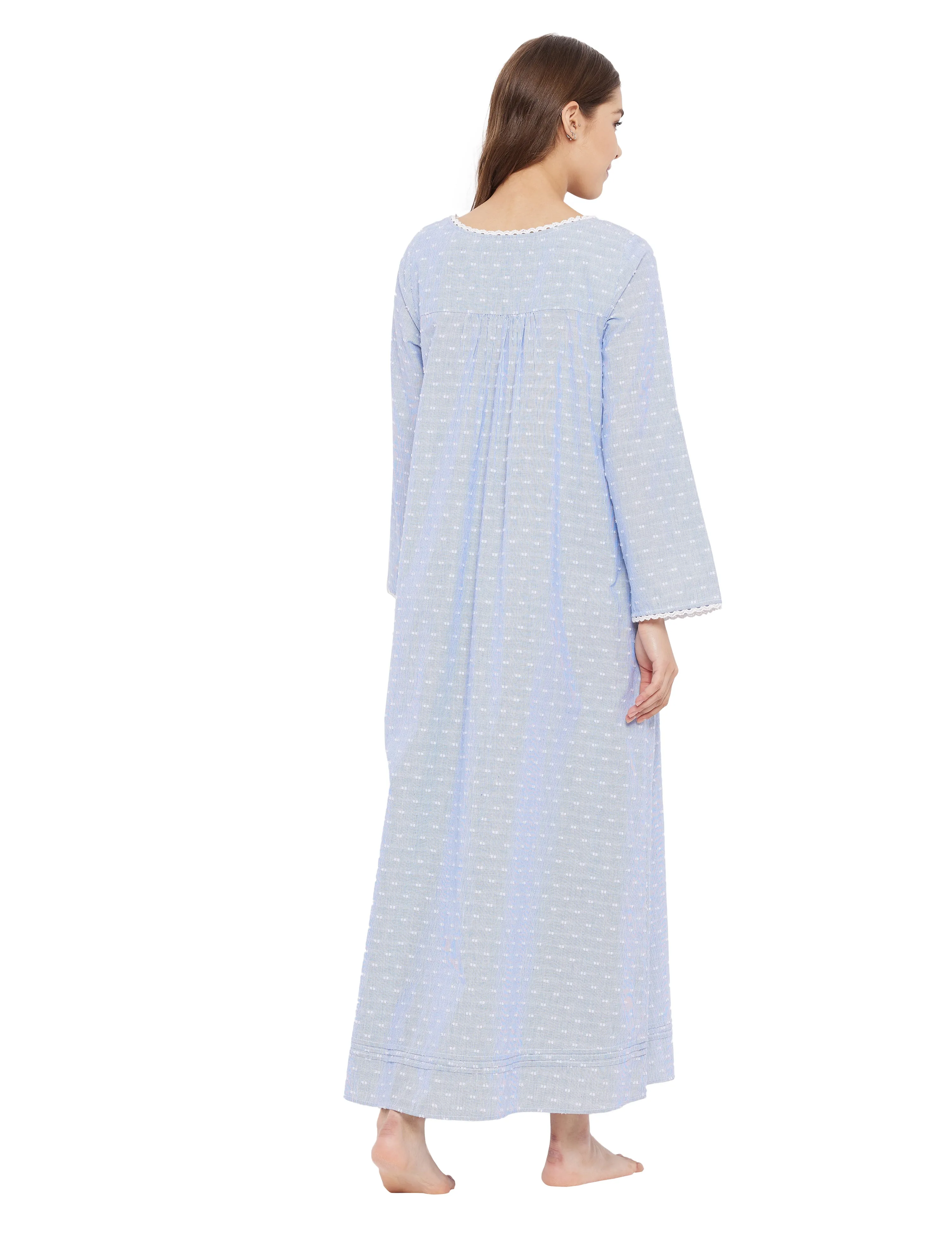 Zoey Cotton Lace Maxi Dress Gown
