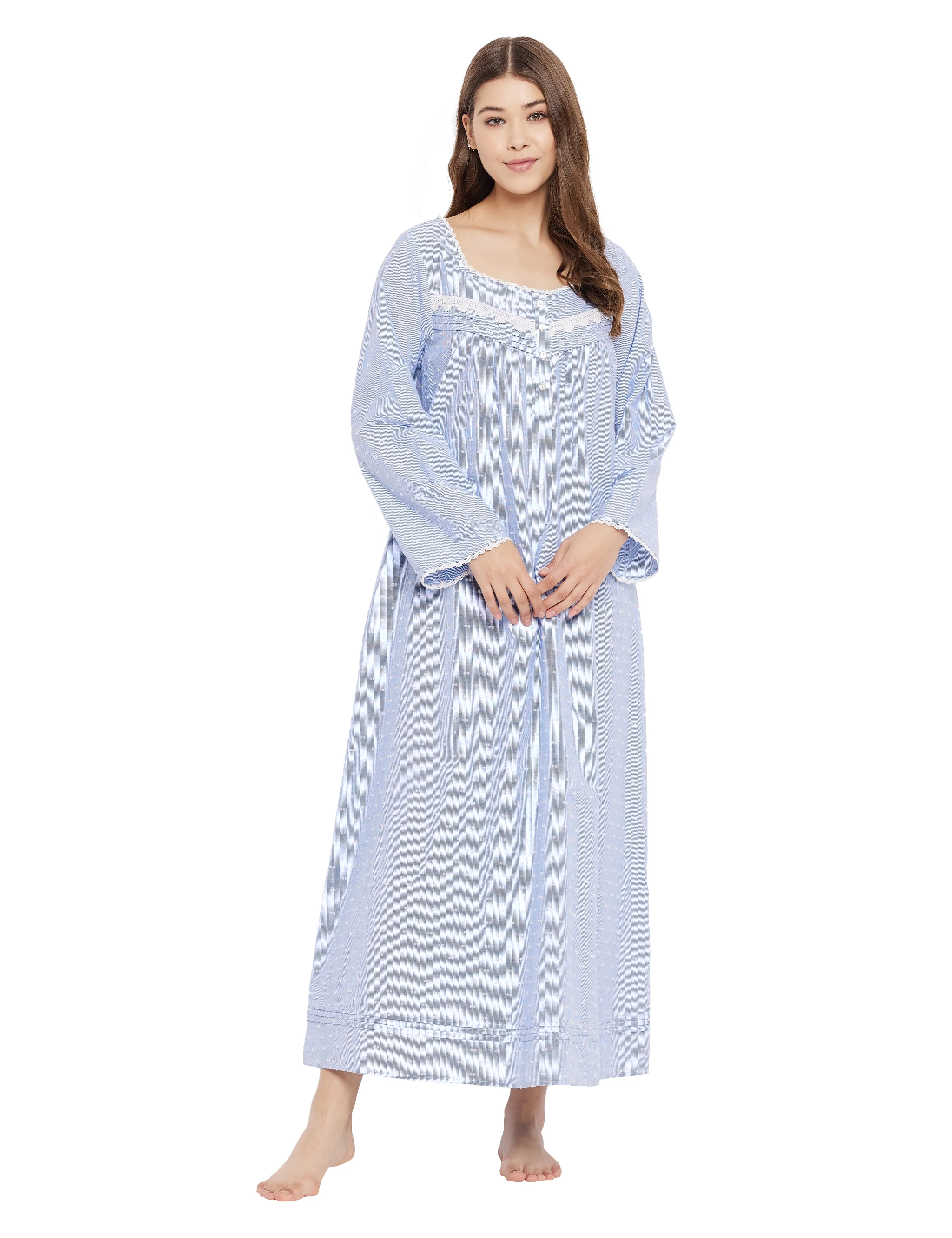Zoey Cotton Lace Maxi Dress Gown